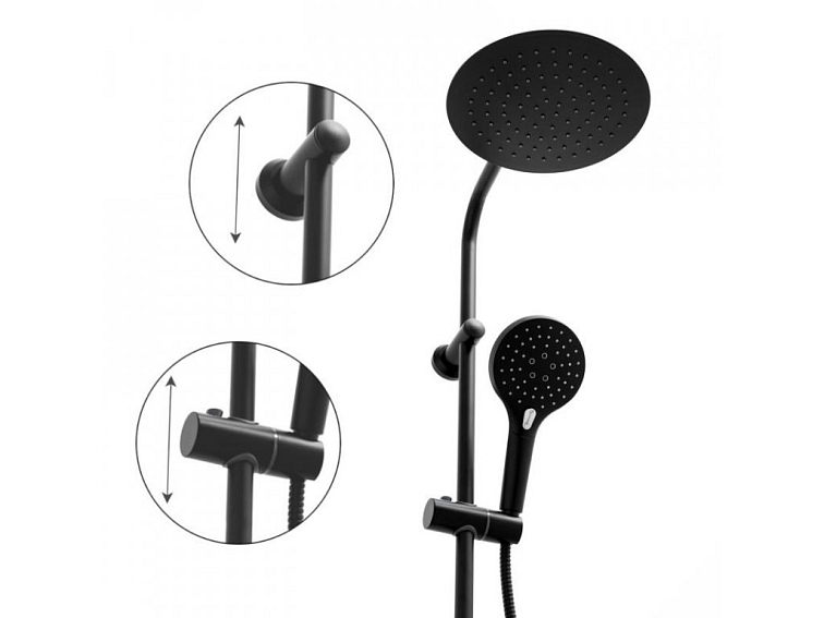 Sprchová souprava - Sprchový set DESA - černá