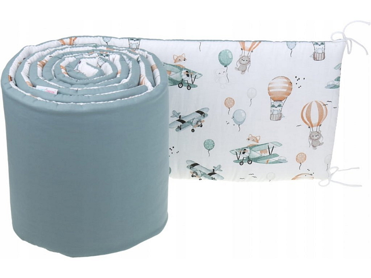 Ochranný mantinel do postýlky 180x30 cm - Let balonem