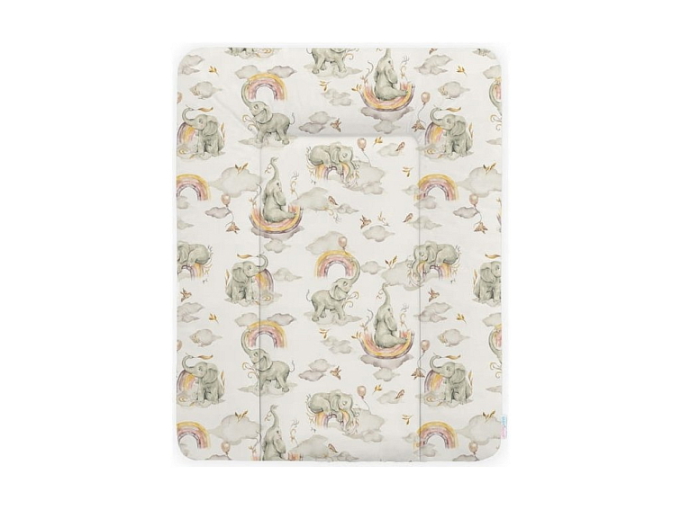 Přebalovací podložka na komodu měkká 50x70 cm - Slůně na obláčku