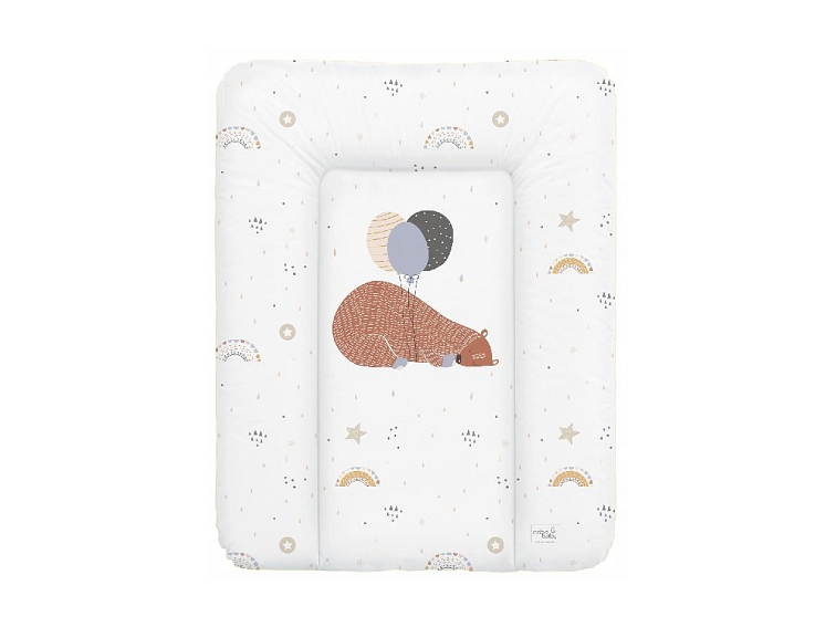 Přebalovací podložka na komodu měkká 50x70 cm - Boho Medvídek