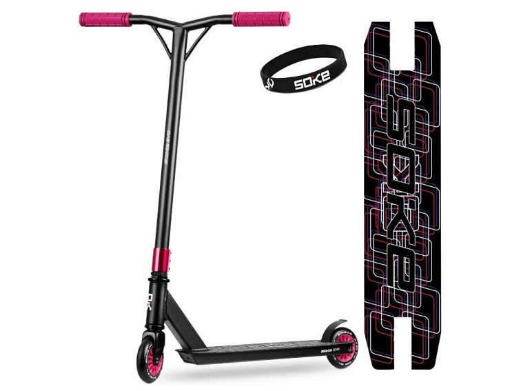 Freestylová koloběžka HORIZON, hot pink