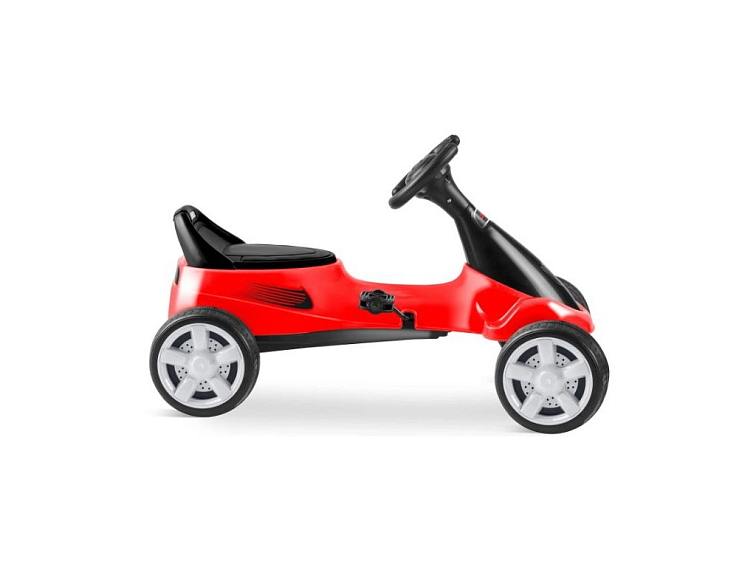 Šlapací motokára ENZO ve sportovní červené barvě