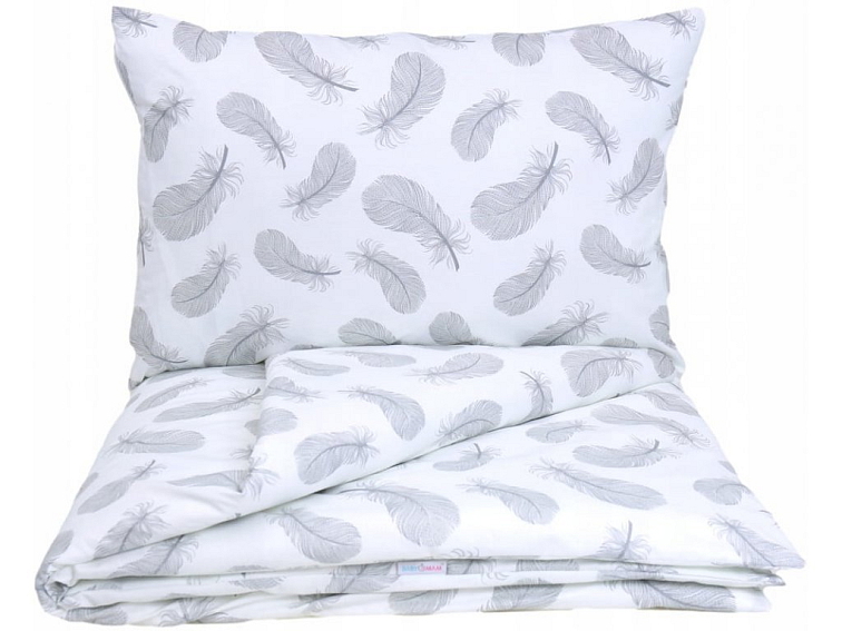 Dětské bavlněné povlečení do postýlky 135x100 cm - Pírko