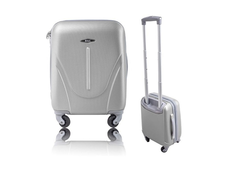 Kabinový cestovní Kufr SAMBA 40x30x20 - Stříbrný