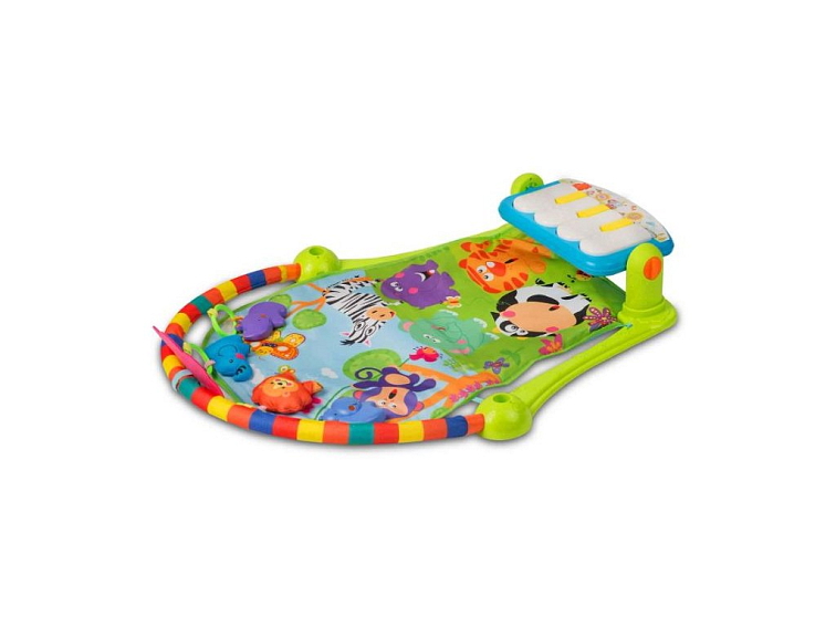 Interaktivní vzdělávací podložka s klavírem 3v1 Safari