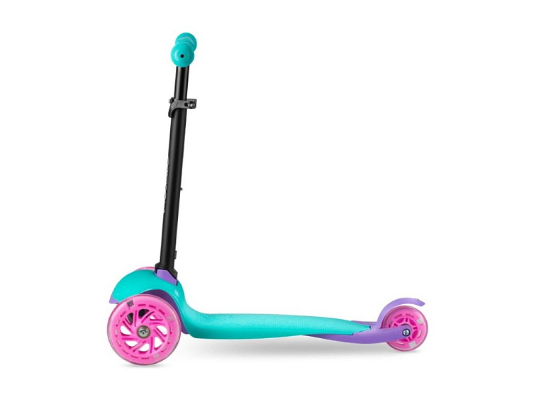 Dětská tříkolová koloběžka NAVI tyrkysová - růžová