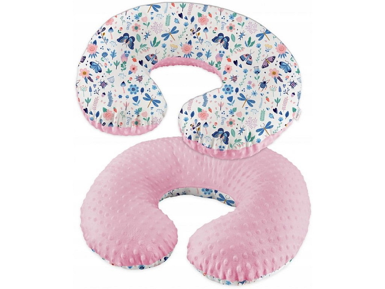 Kojící polštář MINKY 62x52 cm - Motýli