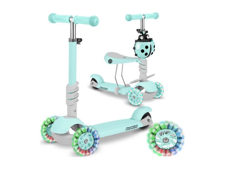 Dětská tříkolová koloběžka BERUŠKA mátová