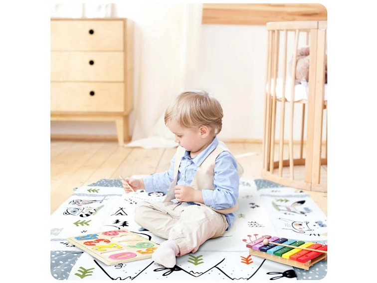 Interaktivní vzdělávací podložka 3v1 králíček