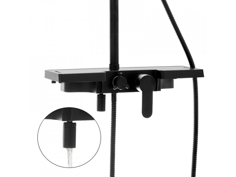 Sprchová souprava - Sprchový set GROS - černá