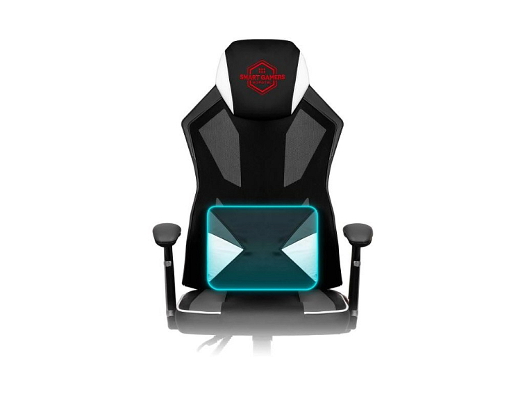 Herní židle CHIRON černá/bílá