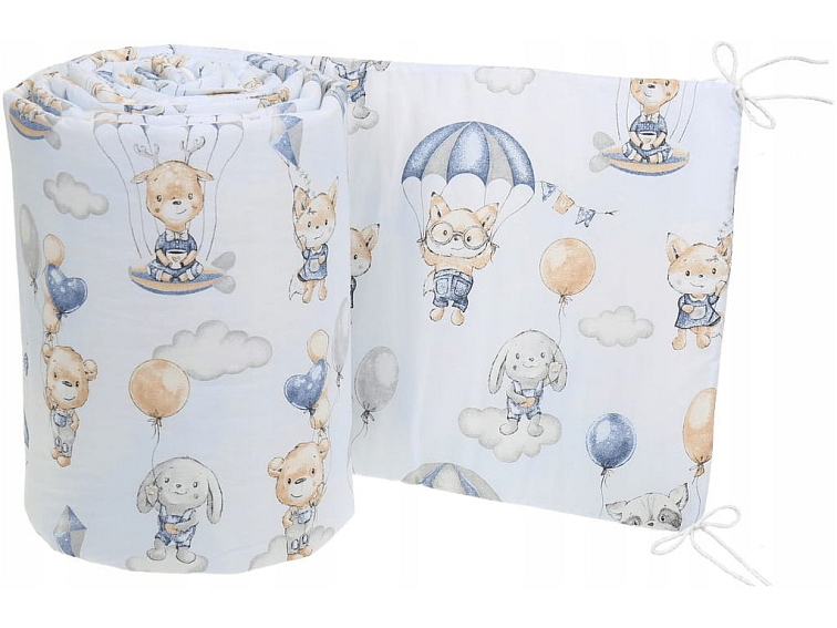 Ochranný mantinel do postýlky 360x30 cm - Medvídek s balónkem