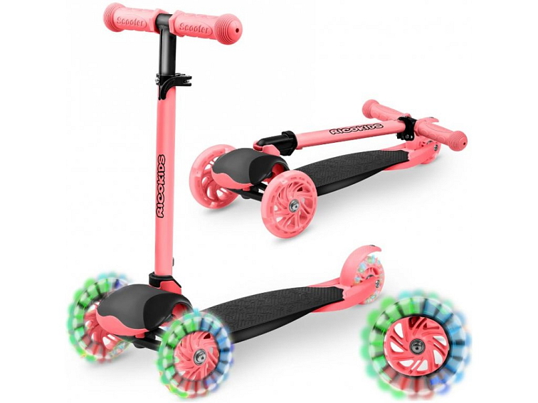 Dětská tříkolová koloběžka NAVI růžová