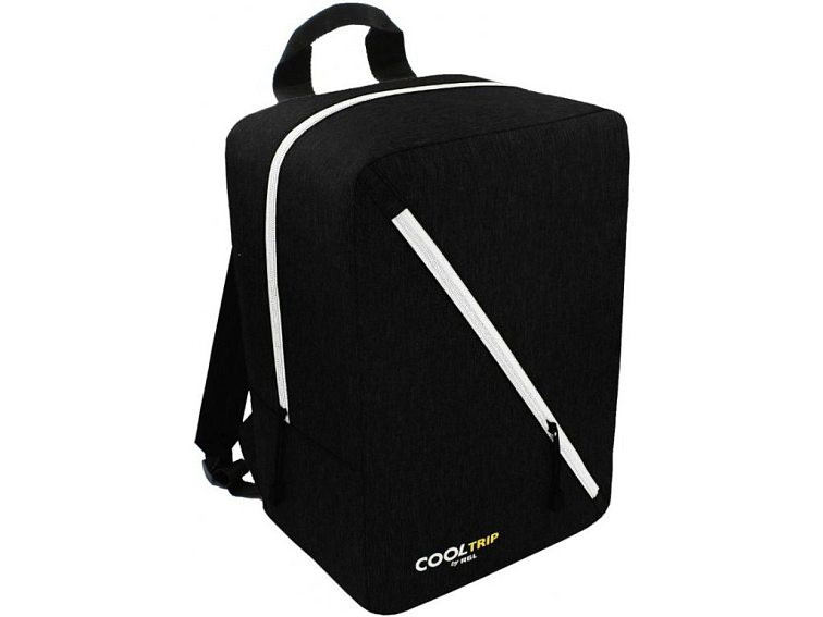 Cestovní batoh 40x25x20 příruční zavazadlo - Černý-Stříbrný, vzor 01