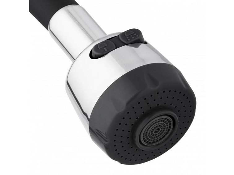 Dřezová baterie s elastickým ramenem FALL černá/chromová