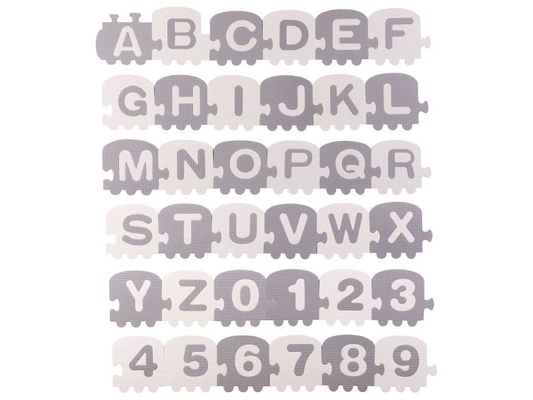 Pěnové puzzle koberec 36 ks 180x180x1,2 cm Vlak