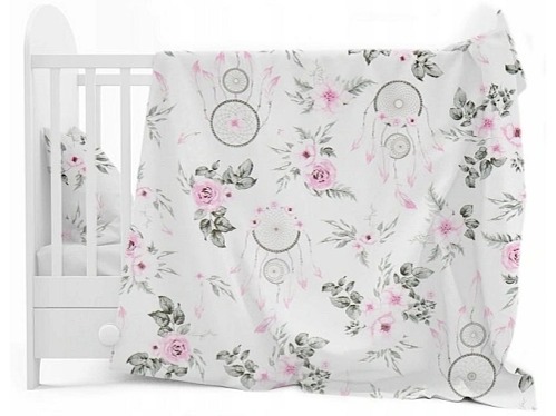 Dětské bavlněné povlečení do postýlky 120x90 cm - Lapače snů