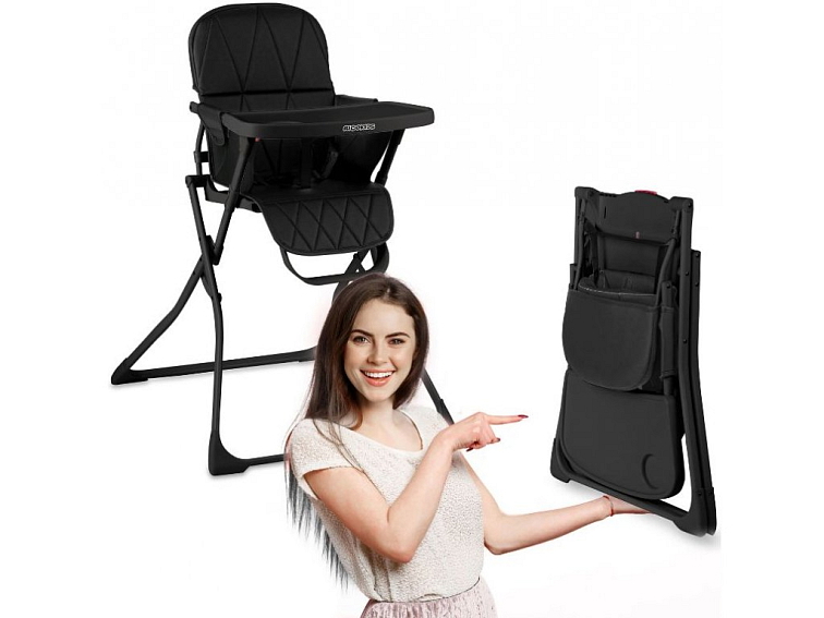 Jídelní židlička LUCA černá