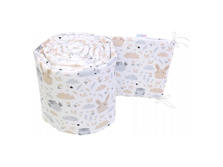 Ochranný mantinel do postýlky 180x30 cm - Lesní zvířátka