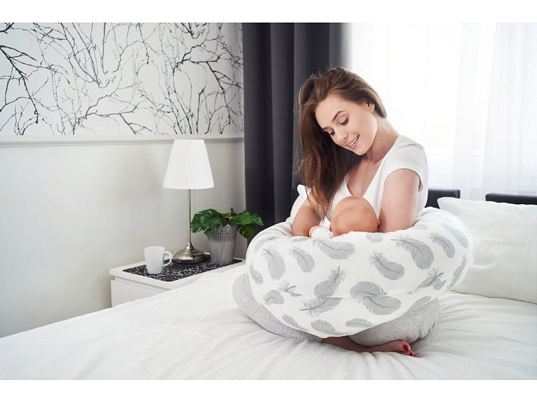 Kojící polštář 160x75 cm - Pírko