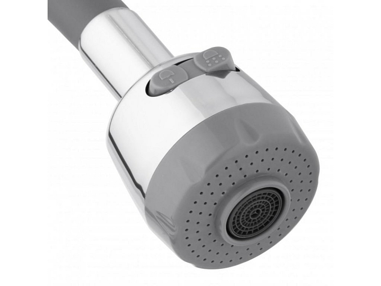 Dřezová baterie s elastickým ramenem FALL šedá/chromová