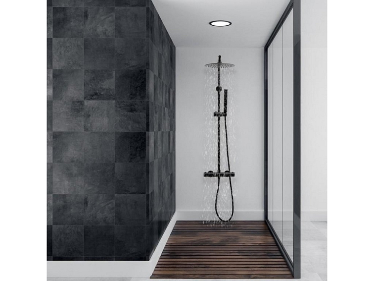 Sprchová souprava - Sprchový set BRERA s termostatickou baterií - černá
