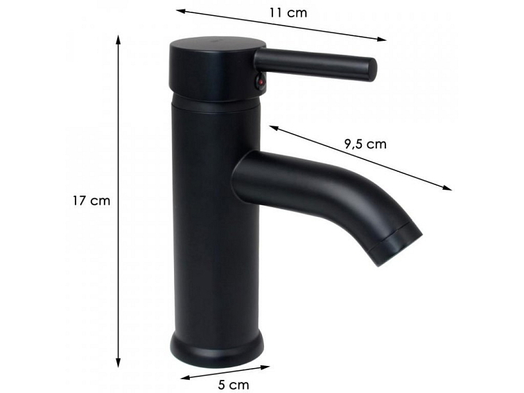 Umyvadlová baterie LOCO nízká černá