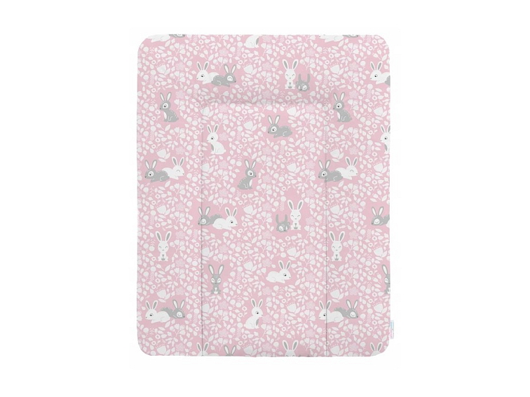 Přebalovací podložka na komodu měkká 50x70 cm - Malí králíčci
