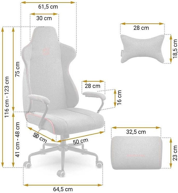 Herní židle MONDO šedé