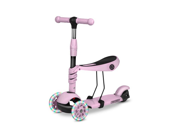 Dětská tříkolová koloběžka TORO růžová