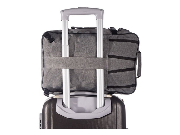 Cestovní batoh 40x30x20 příruční zavazadlo - Šedý-Zelený, vzor 02