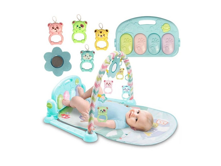 Interaktivní vzdělávací podložka s klavírem 3v1 Žirafa a přátelé