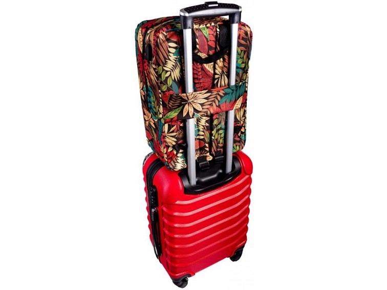 Cestovní batoh SMART 40x25x20 příruční zavazadlo - LEAVES, vzor 01