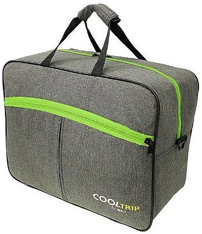 Cestovní taška CAST 40x30x20 příruční zavazadlo - Šedá-Zelená