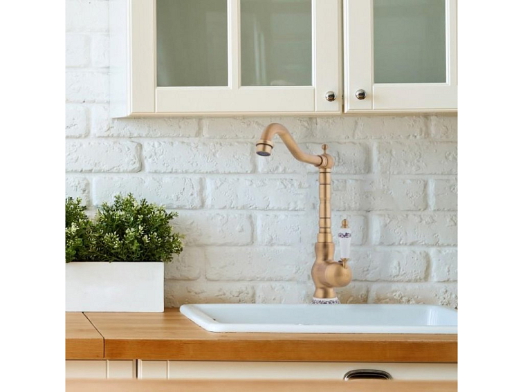 Dřezová baterie LOFT zlatá