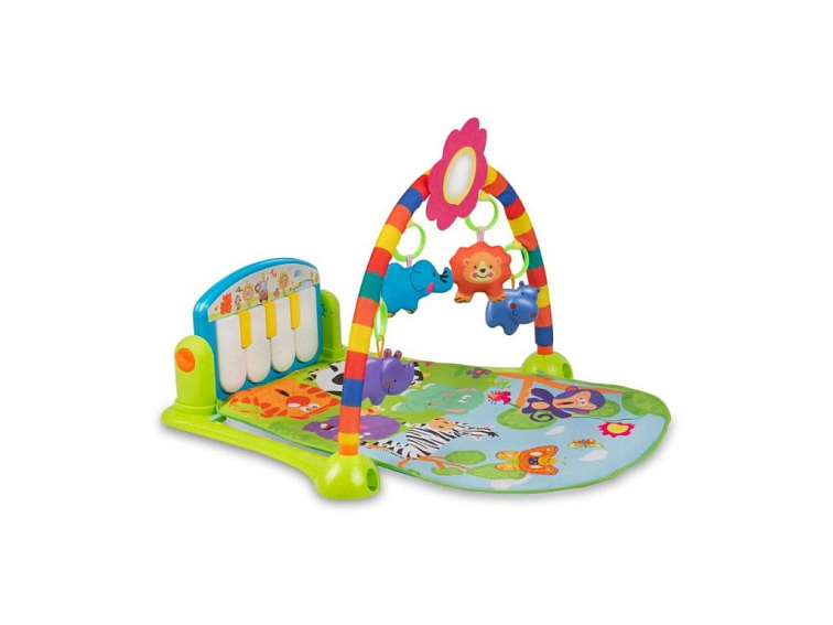 Interaktivní vzdělávací podložka s klavírem 3v1 Safari