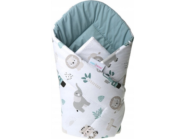 Oboustranná zavinovačka pro miminka 80x80 cm - Safari
