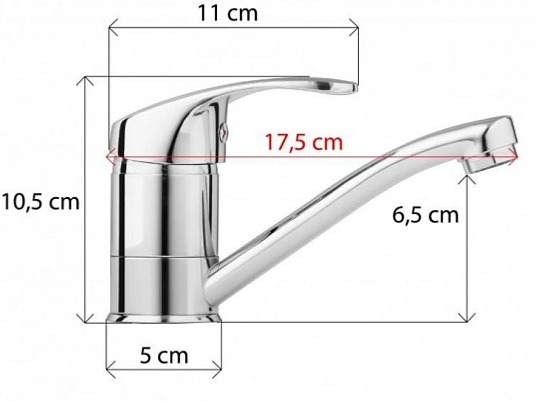 Dřezová baterie ROBI chromová