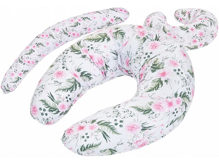 Kojící polštář 160x75 cm - Květy na zahradě