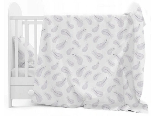 Dětské bavlněné povlečení do postýlky 135x100 cm - Pírko