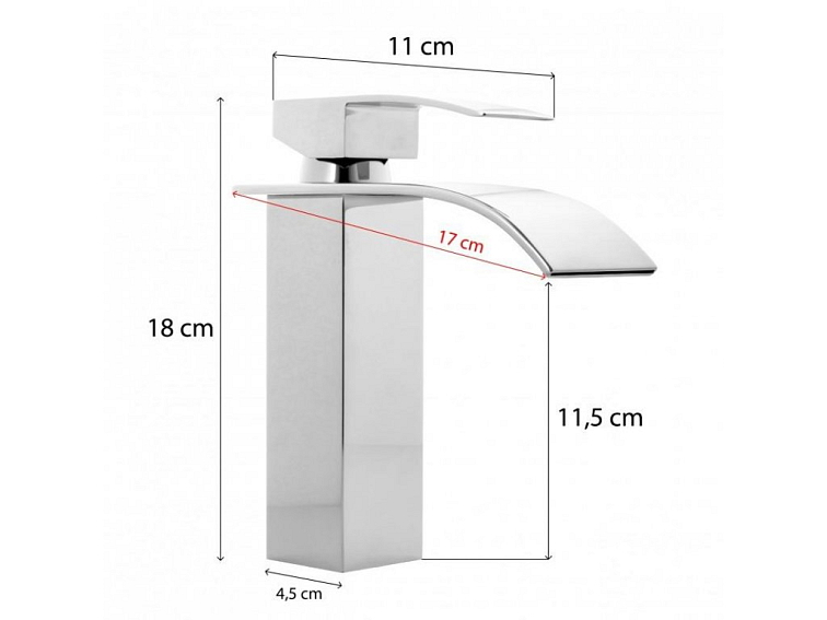 Umyvadlová baterie MODENA nízká chromová