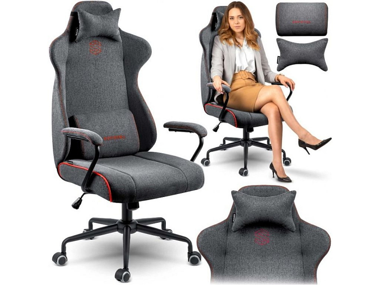 Herní židle MONDO šedé