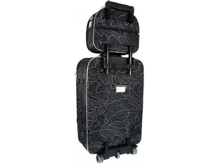 Cestovní příruční kufřík COMO - Černý-Modrý