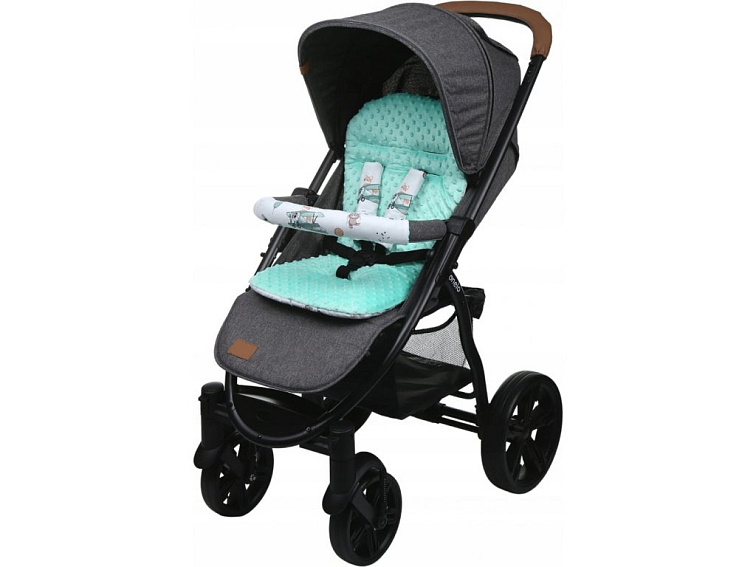 Oboustranná vložka do kočárku, autosedačky 70x35 cm - Let balonem