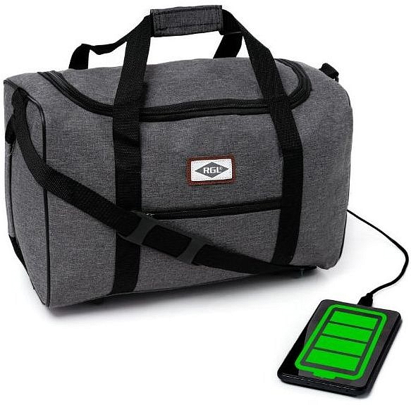 Cestovní taška SMART 40x30x20 příruční zavazadlo - Šedá-Černá