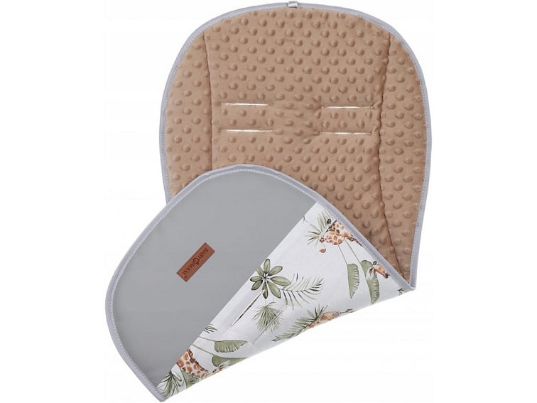 Oboustranná vložka do kočárku, autosedačky 80x40 cm - Žirafa a přátelé