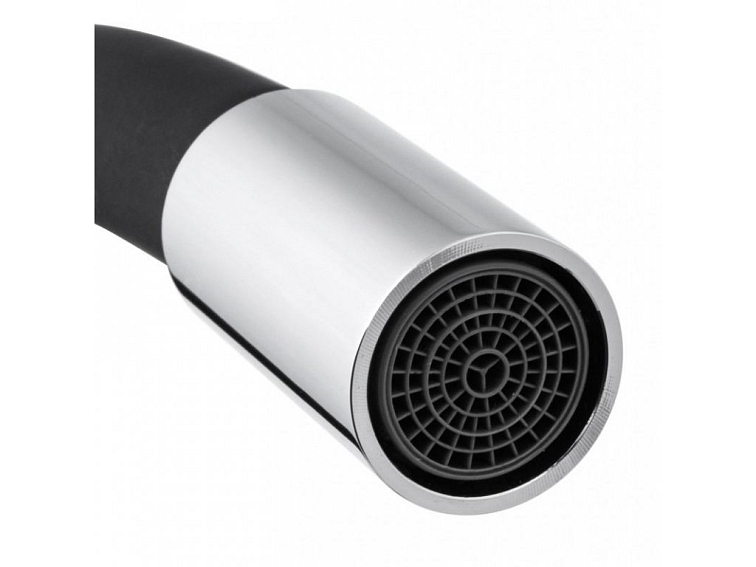 Dřezová baterie s elastickým ramenem VELA černá/chromová