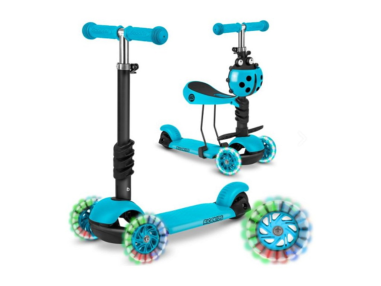 Dětská tříkolová koloběžka BERUŠKA azurová