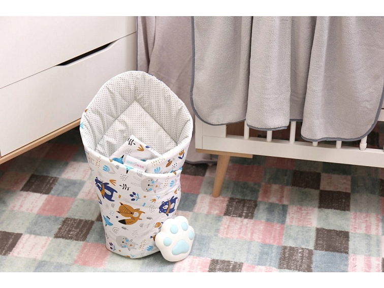 Oboustranná zavinovačka pro miminka 80x80 cm - Boho zvířátka