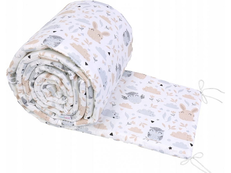 Ochranný mantinel do postýlky 180x30 cm - Lesní zvířátka